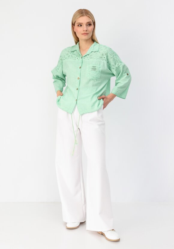 Рубашка с отложным воротником шир.  580, рис. 7