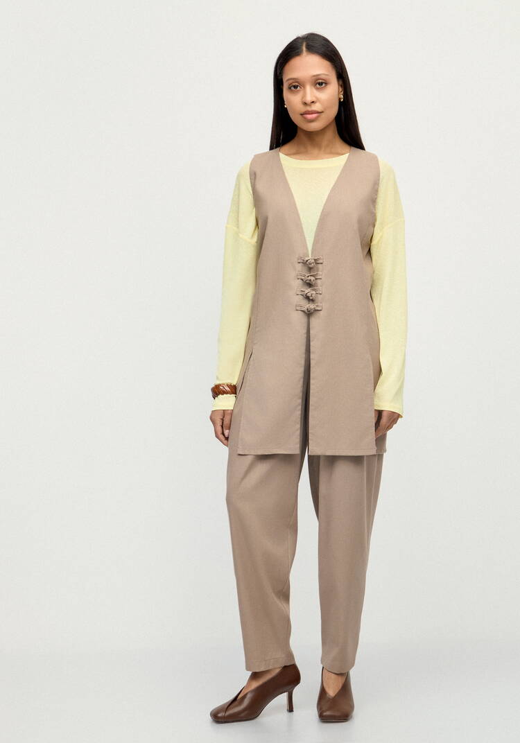 Жилет изо льна Медея шир.  750, рис. 15