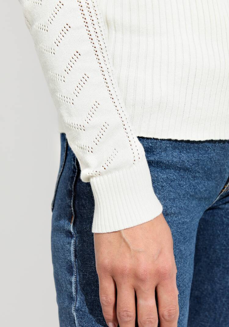 Водолазка из вискозы с ажурным узором шир.  750, рис. 19