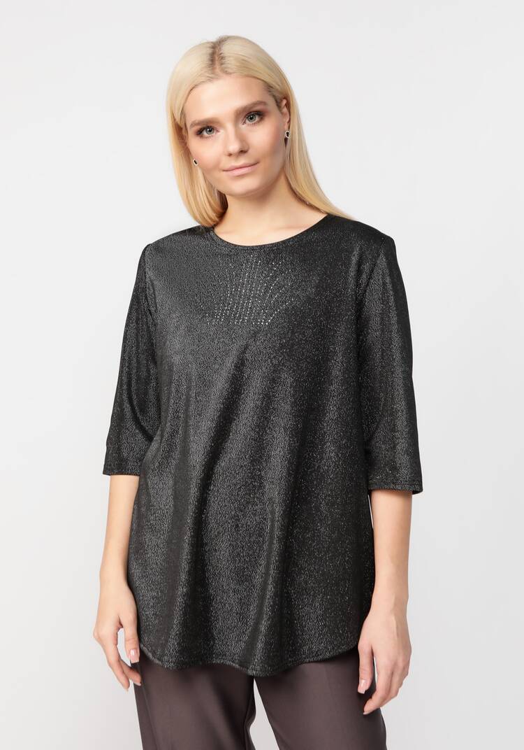 Блуза с метанитью и декором на груди шир.  750, рис. 14