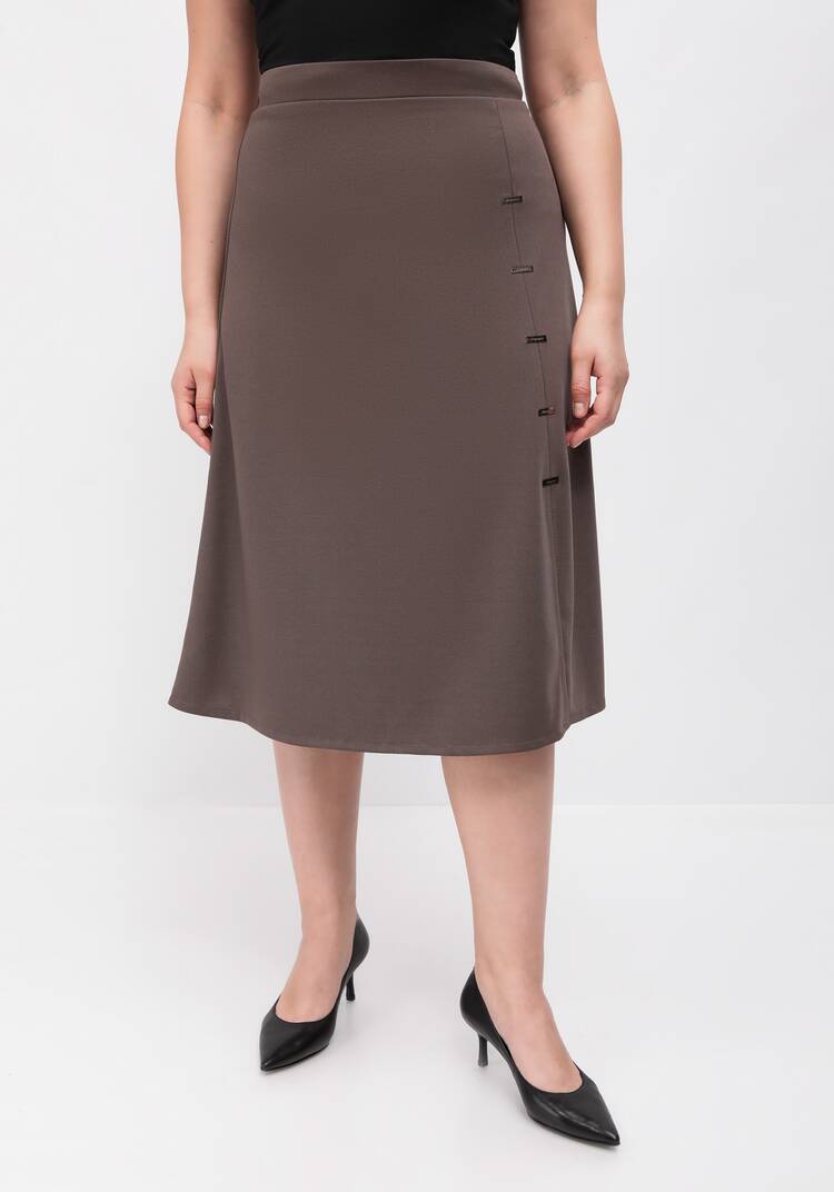 Юбка А-образного силуэта с пуговицами шир.  750, рис. 10