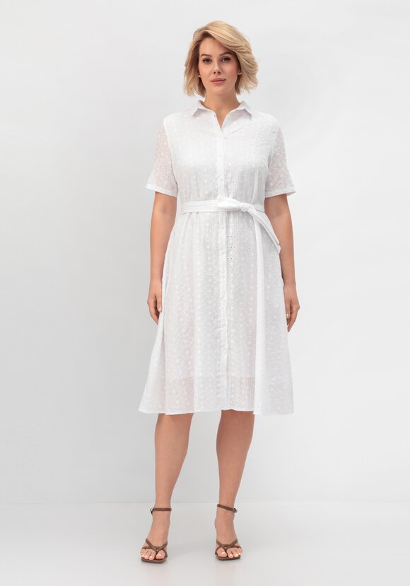 Платье из хлопка с поясом шир.  580, рис. 4