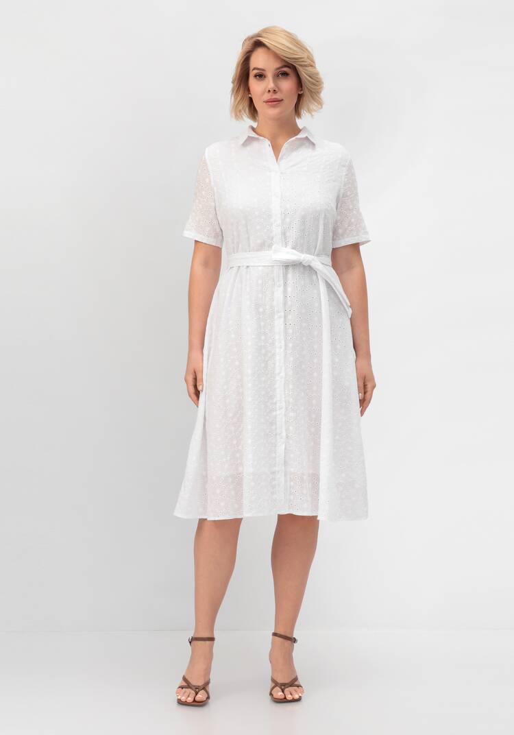 Платье из хлопка с поясом шир.  750, рис. 4