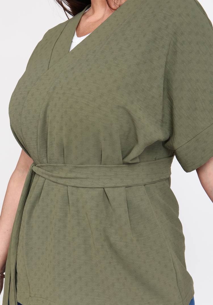 Блуза-кимоно с поясом шир.  750, рис. 16