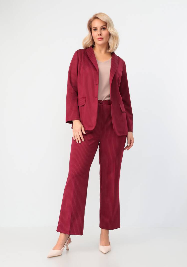 Брюки прямого кроя в полоску шир.  750, рис. 8