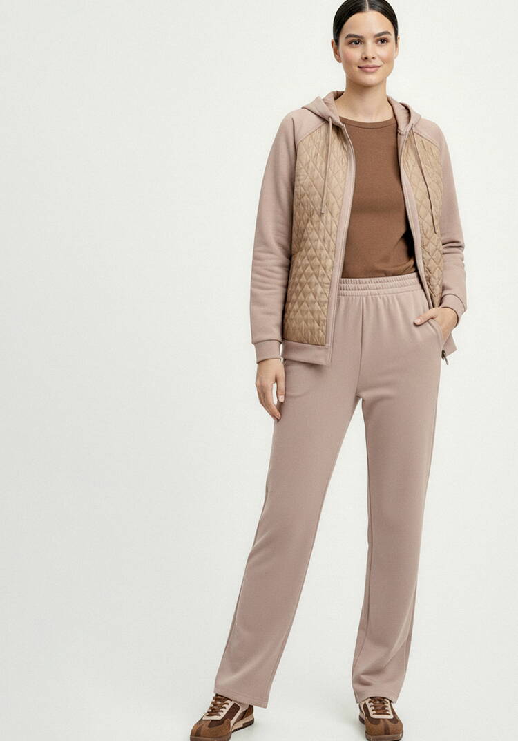 Брюки прямые трикотажные на резинке шир.  750, рис. 32