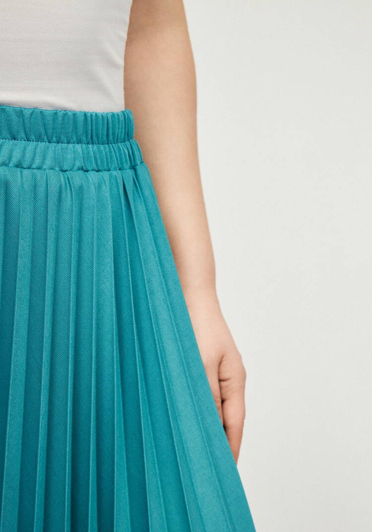 Юбка гофре из трикотажной ткaни шир.  750, рис. 19