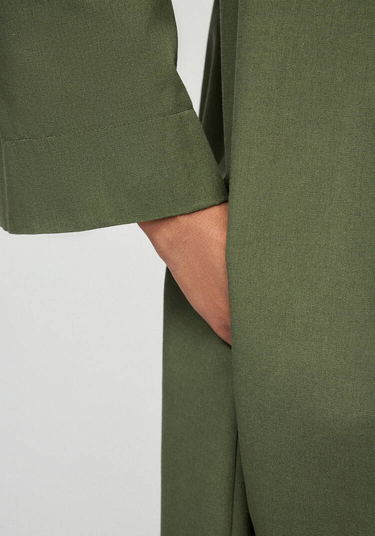 Платье-тренч с капюшоном изо льна шир.  750, рис. 6