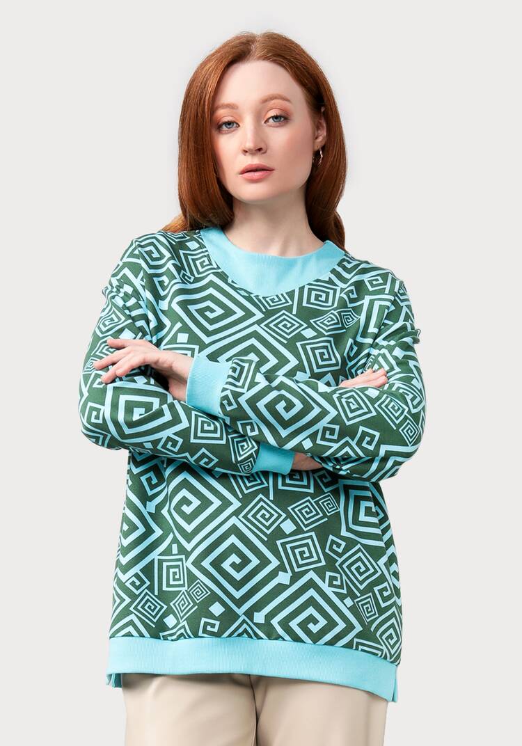 Джемпер из трикотажной ткани шир.  750, рис. 8