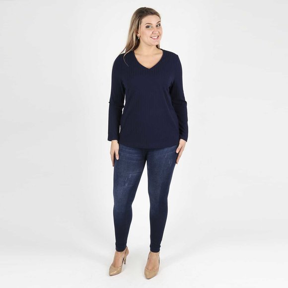 Блузка с V-образным вырезом прямого кроя шир.  580, рис. 14