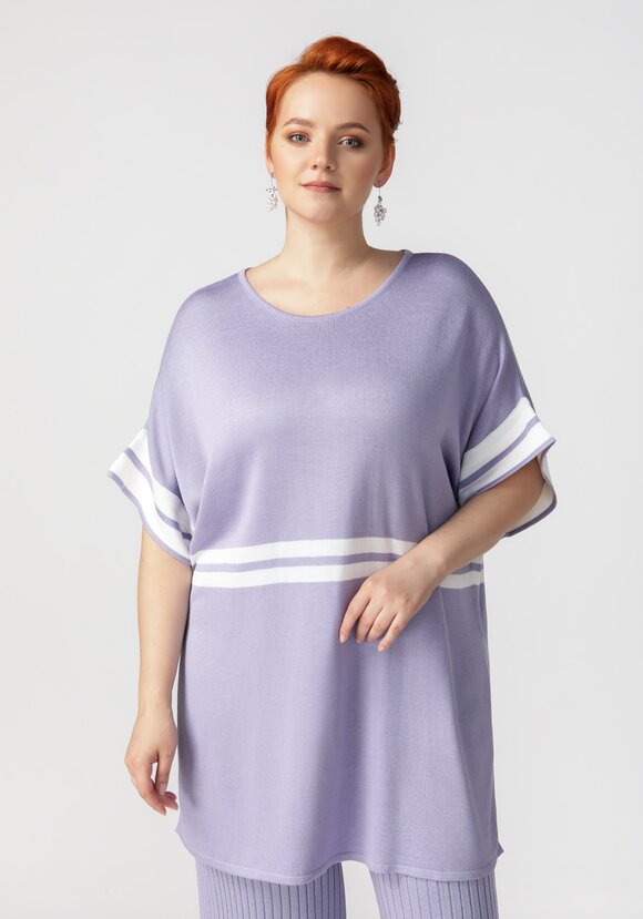 Туника с эффектными полосами шир.  580, рис. 5