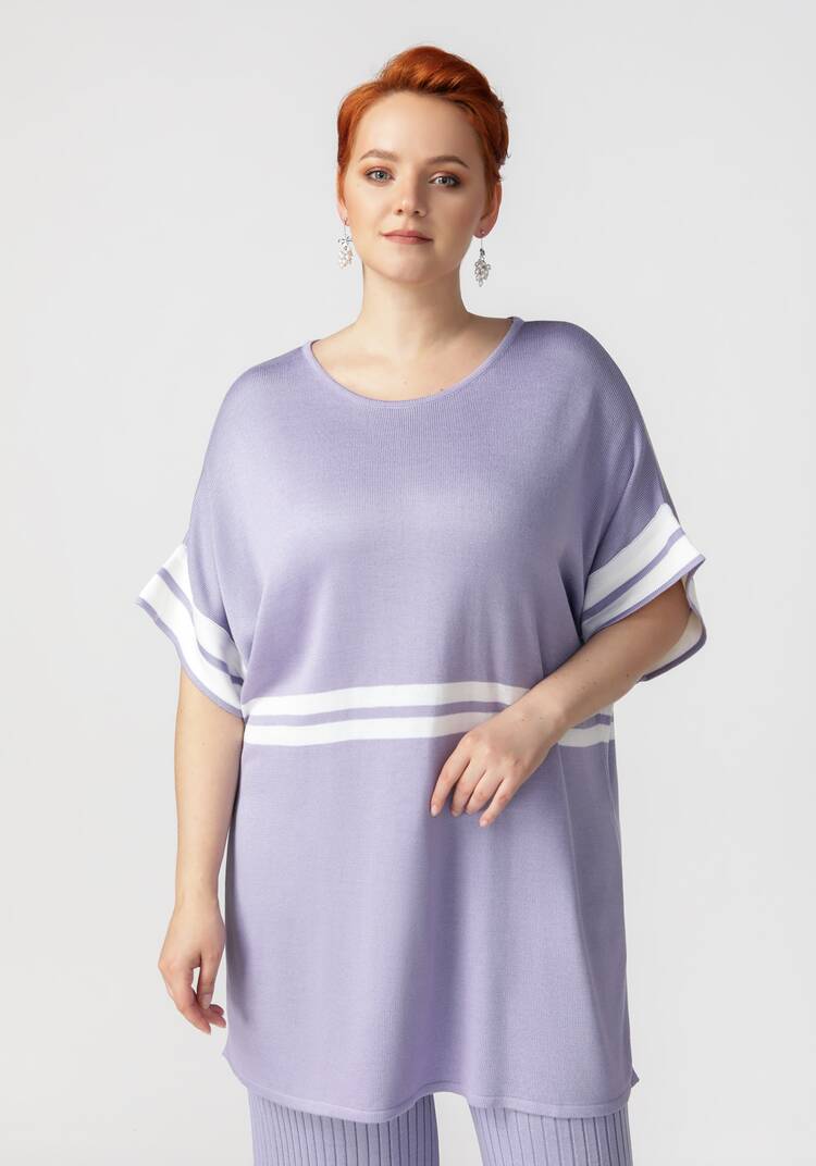 Туника с эффектными полосами шир.  750, рис. 5