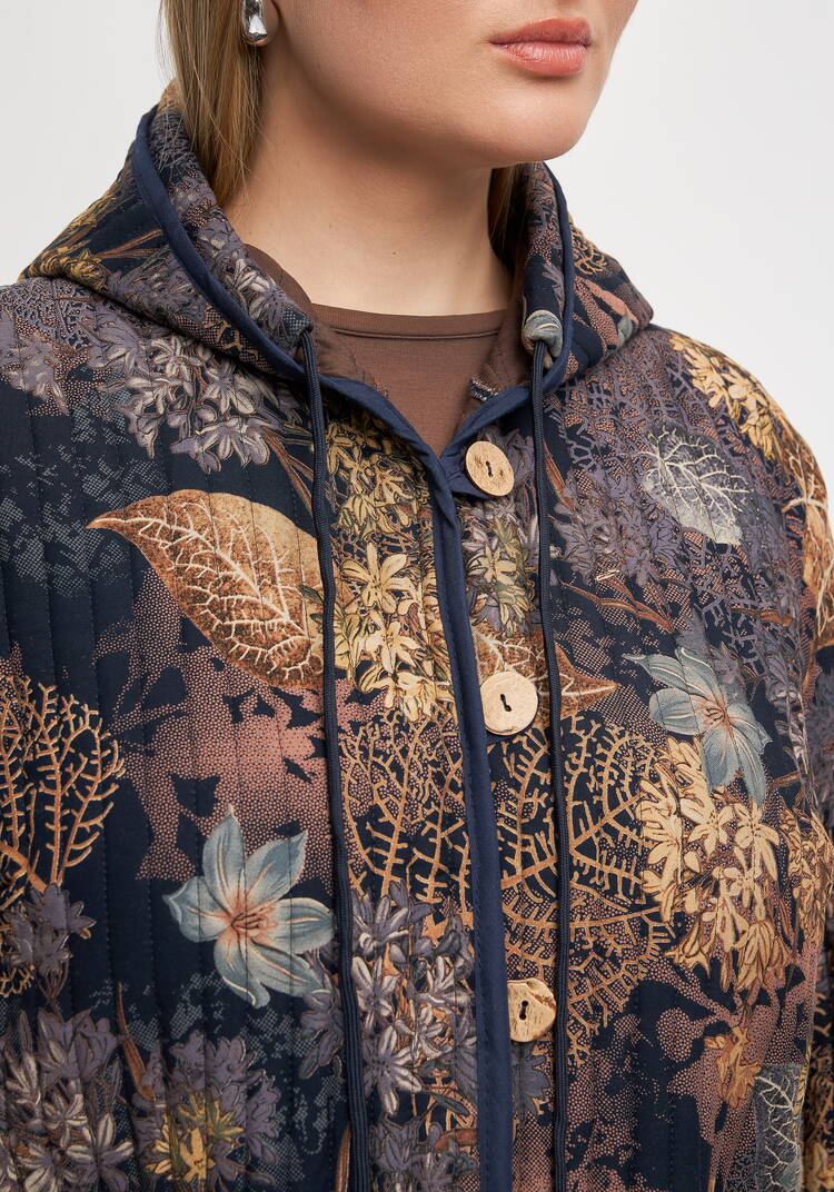 Куртка с принтом стеганная шир.  750, рис. 12