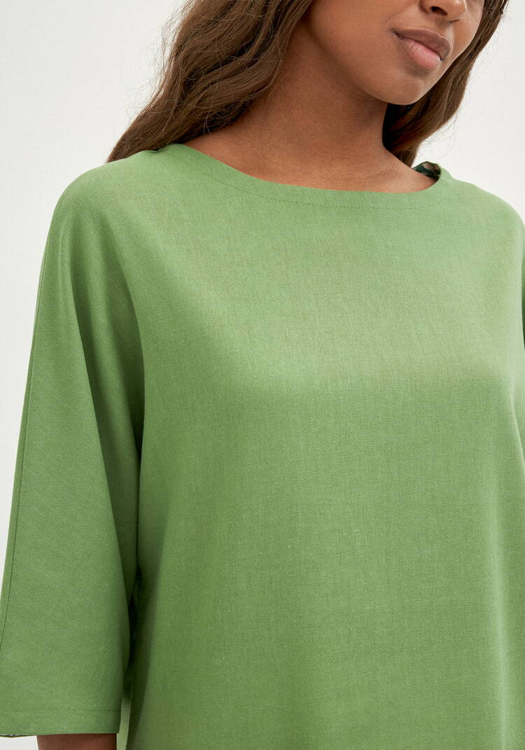 Блуза с контрастной внутренней отделкой шир.  750, рис. 13