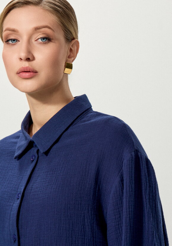 Рубашка муслиновая свободного кроя шир.  580, рис. 37