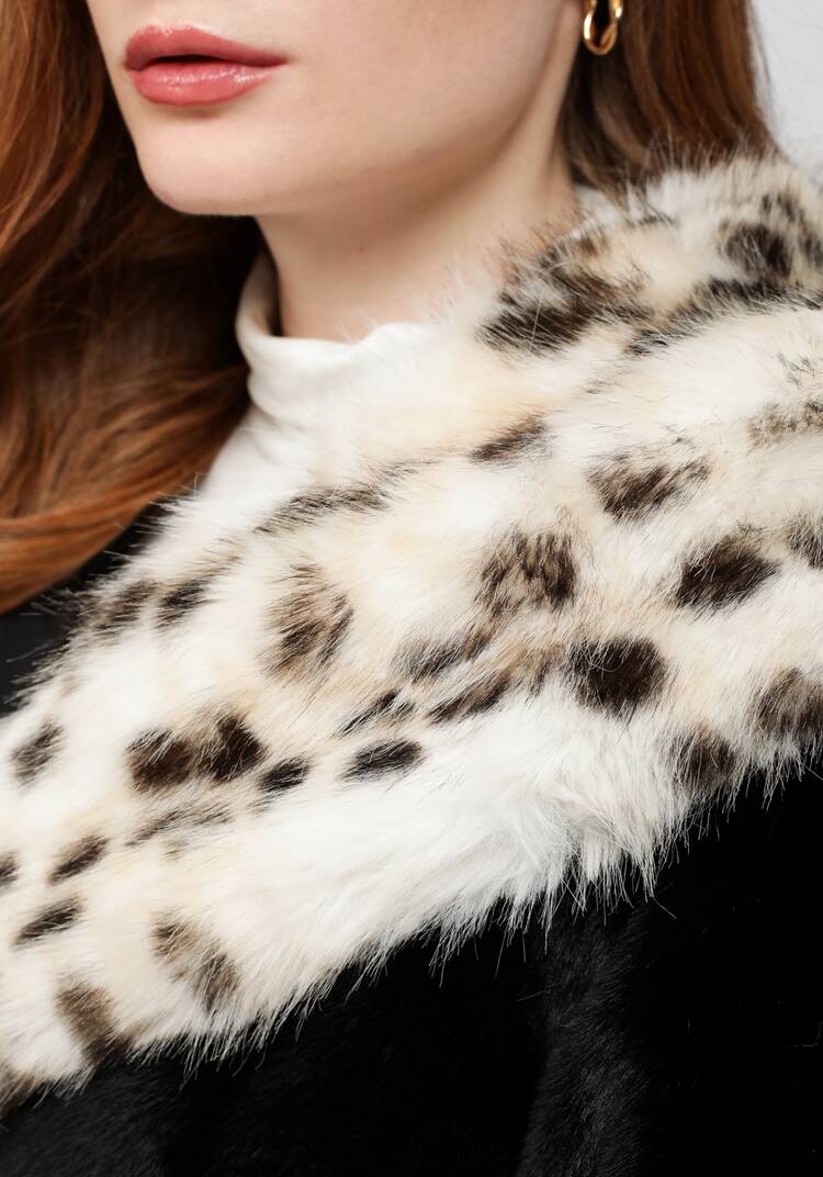 Шуба с леопардовым воротником шир.  750, рис. 14