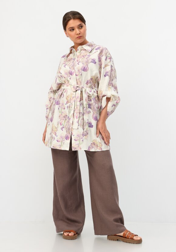 Рубашка удлиненная на поясе шир.  580, рис. 24