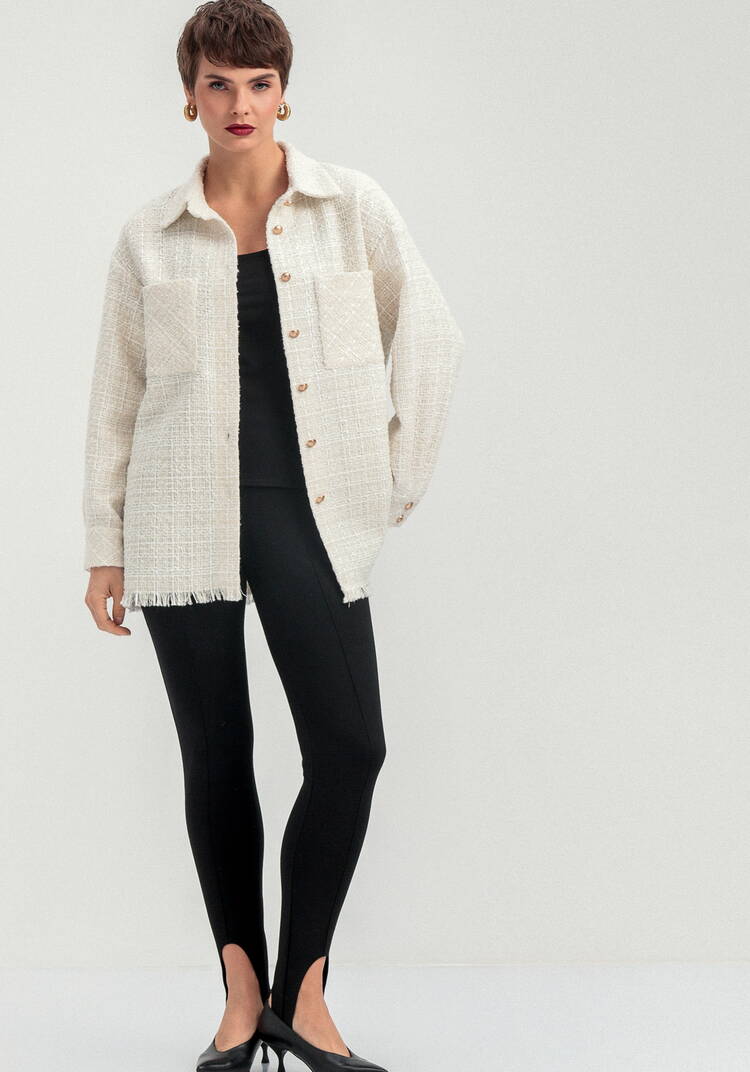 Жакет твидовый с фактурной нитью шир.  750, рис. 12