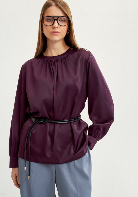 Блуза с воротником  стойка шир.  580, рис. 16