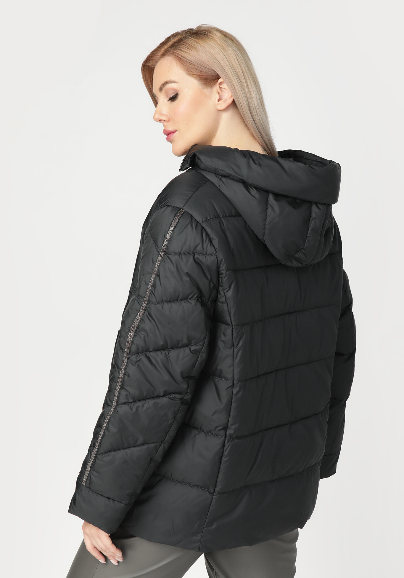 Куртка женская "Изабелла" Averi, размер 46, цвет черный - фото 3
