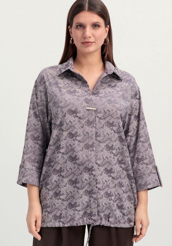 Блуза из шелка с рисунком шир.  580, рис. 19
