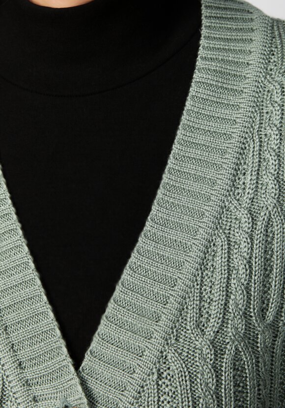 Кардиган удлиненный с объемными косами шир.  580, рис. 25