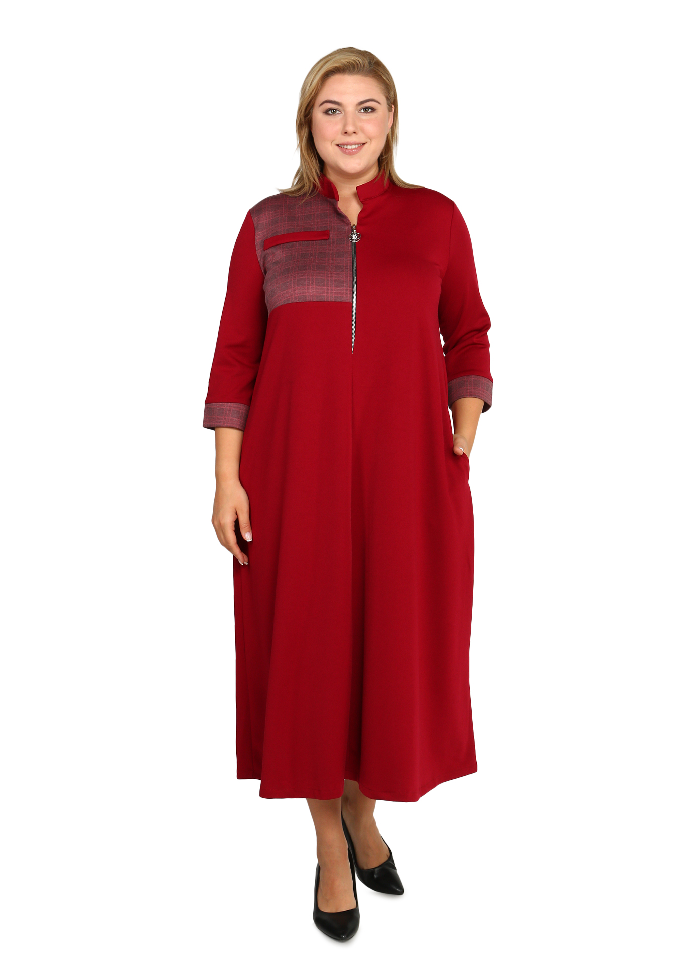 Платье "Женственная грация" Frida, размер 48, цвет красный - фото 6