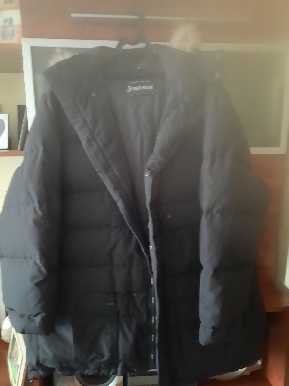 

Новый мужской финский пуховик черный, размер 62-64