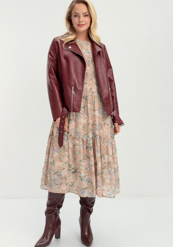 Платье ярусное с цветочным принтом шир.  580, рис. 18