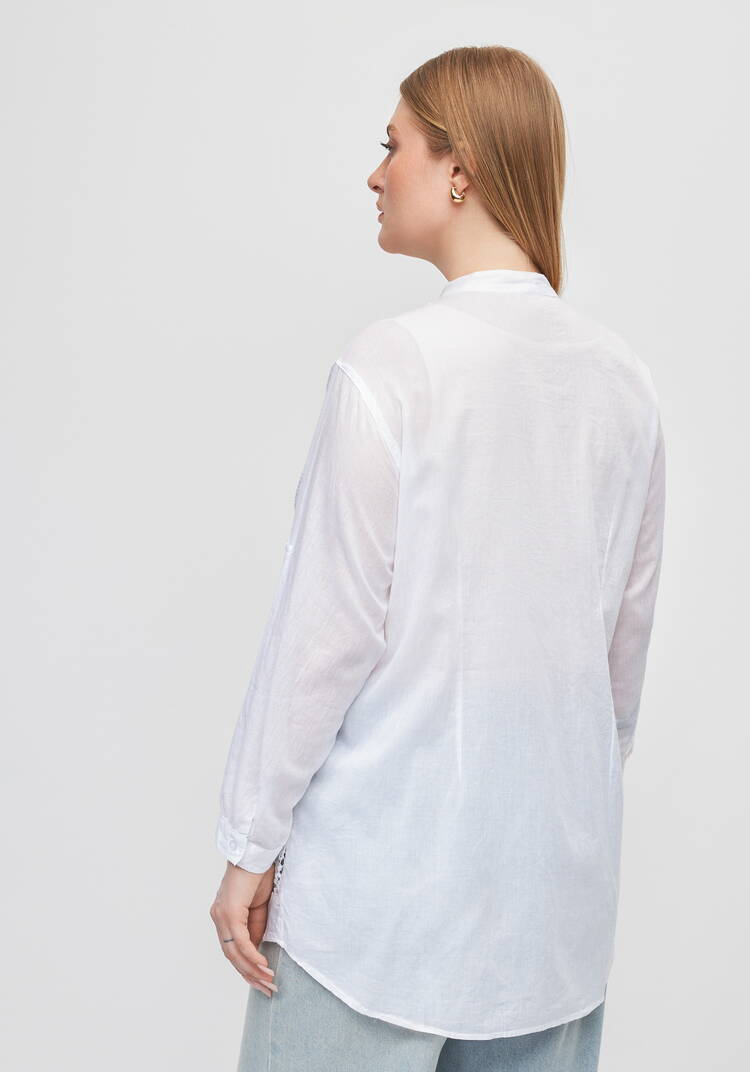 Блуза с кружевом Эстер шир.  750, рис. 3