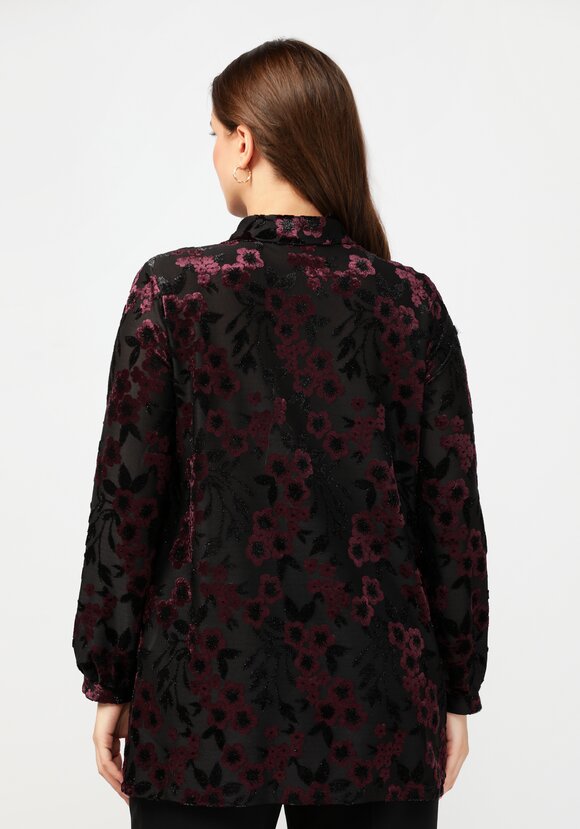 Туника с планкой на пуговицах шир.  580, рис. 3