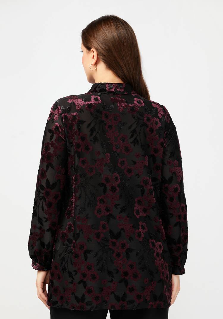 Туника с планкой на пуговицах шир.  750, рис. 3