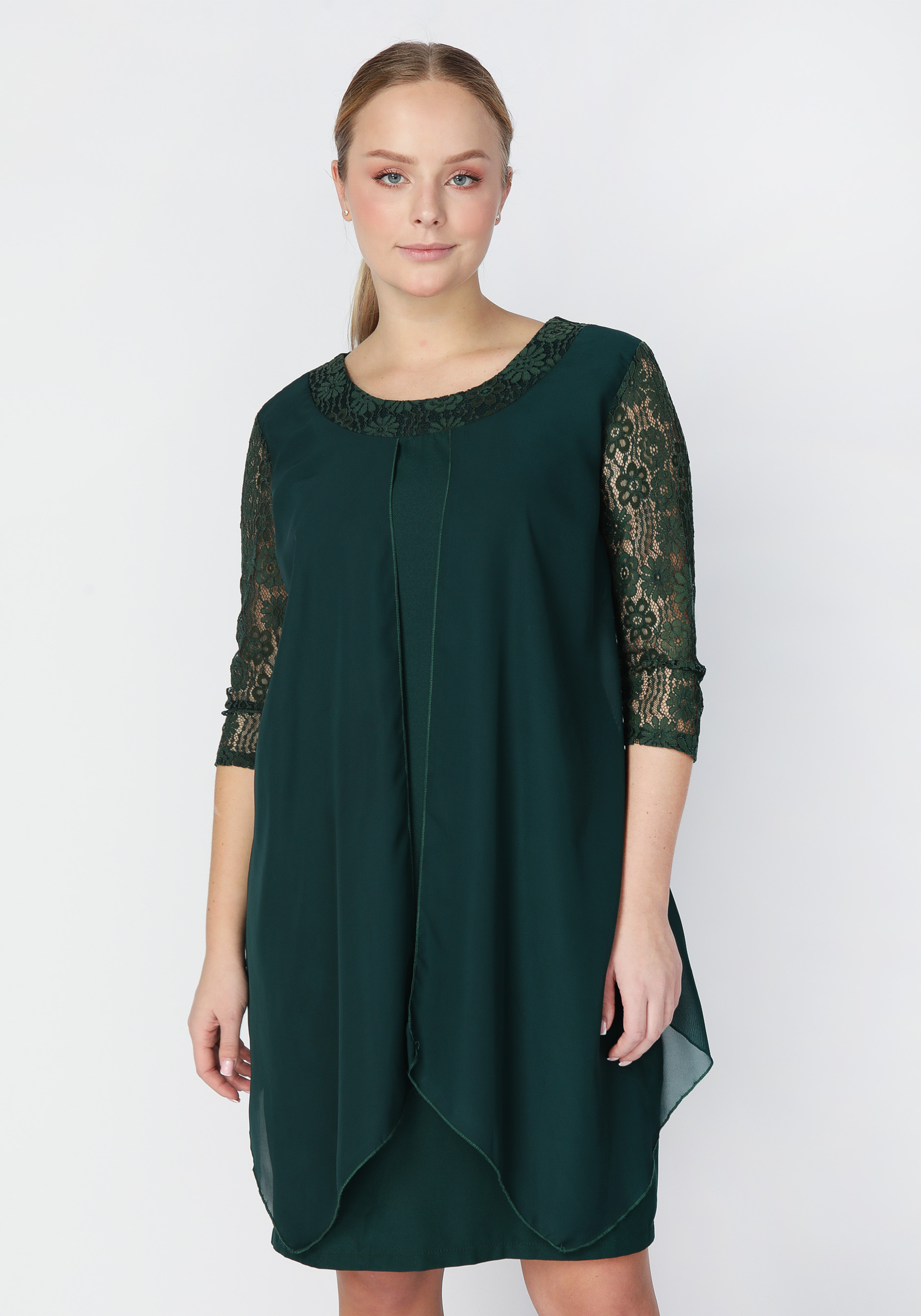 Платье «Айседора», цвет изумрудный, размер 56 - фото 3