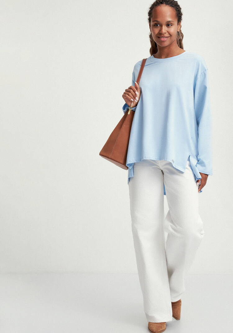 Туника свободного силуэта с разрезами шир.  750, рис. 12