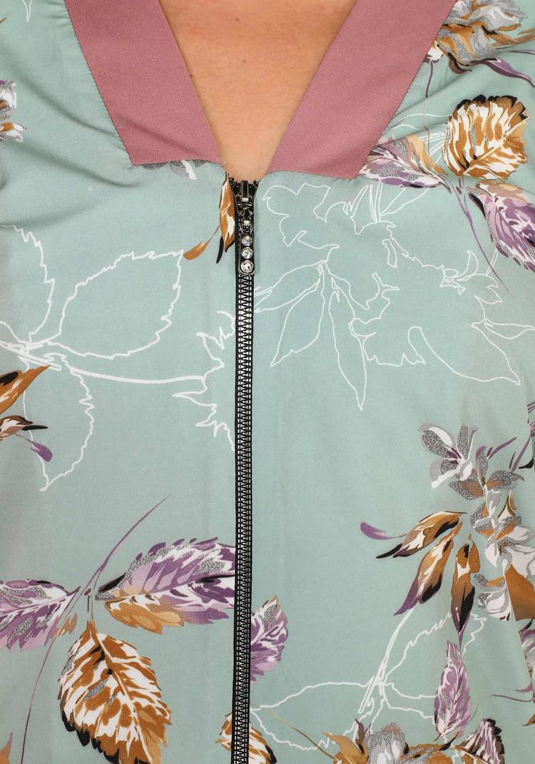 Бомбер на молнии с принтом шир.  750, рис. 4