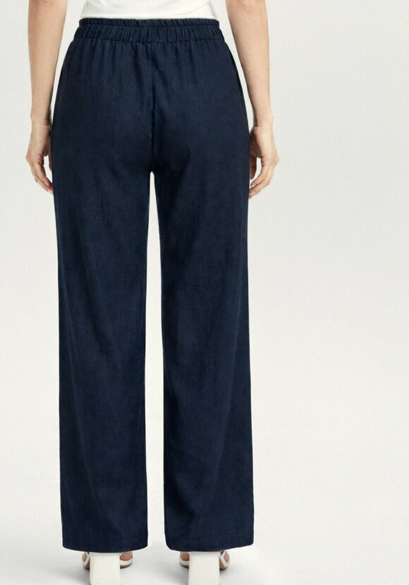 Брюки прямые от бедра из льна Шаила шир.  580, рис. 11