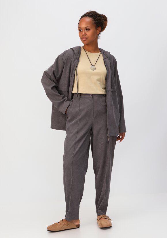 Брюки-бананы вельветовые с карманами шир.  580, рис. 38