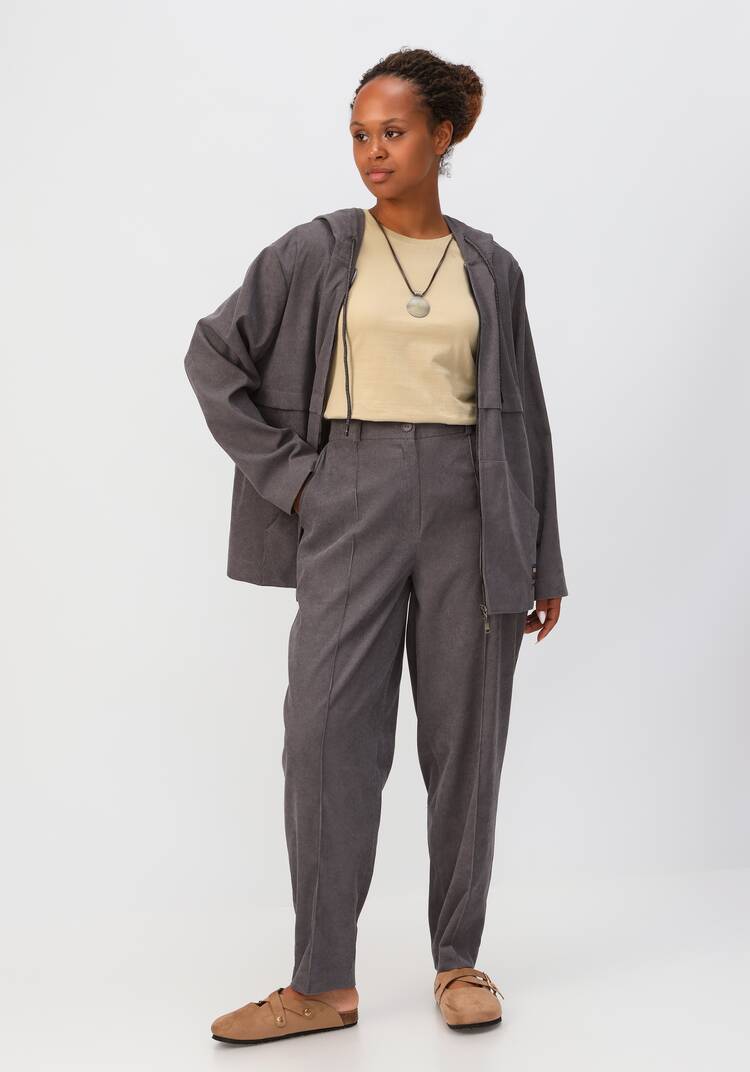 Брюки-бананы вельветовые с карманами шир.  750, рис. 38