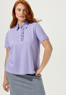 Поло с оригинальной планкой