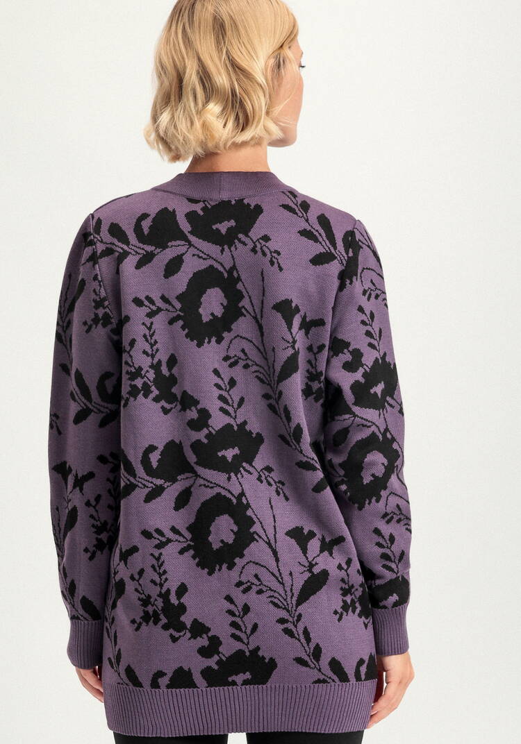 Кардиган с цветочным рисунком шир.  750, рис. 11