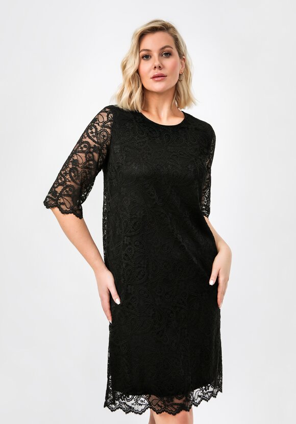 Платье из эластичного гипюра шир.  580, рис. 2