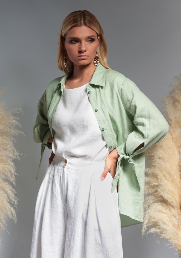 Блуза с удлиненной линией плеча Камилла шир.  580, рис. 7