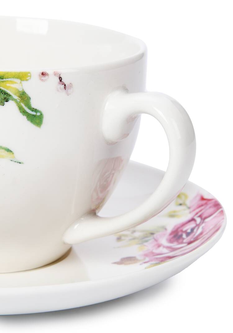 Набор чайных пар из фарфора Роза, 2 шт. шир.  750, рис. 5