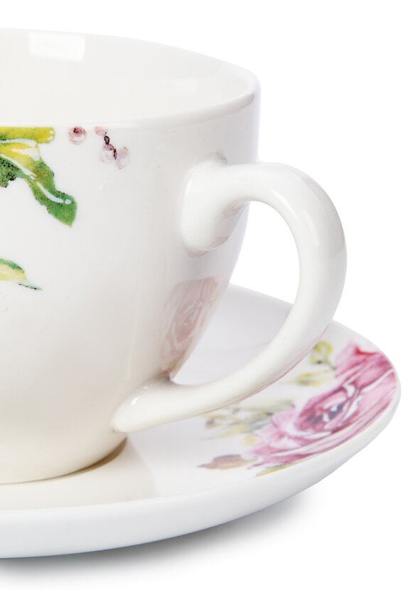 Набор чайных пар из фарфора Роза, 2 шт. шир.  580, рис. 5