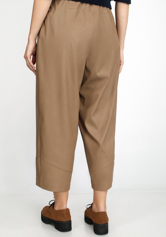 Брюки из экокожи на резинке шир.  580, рис. 6