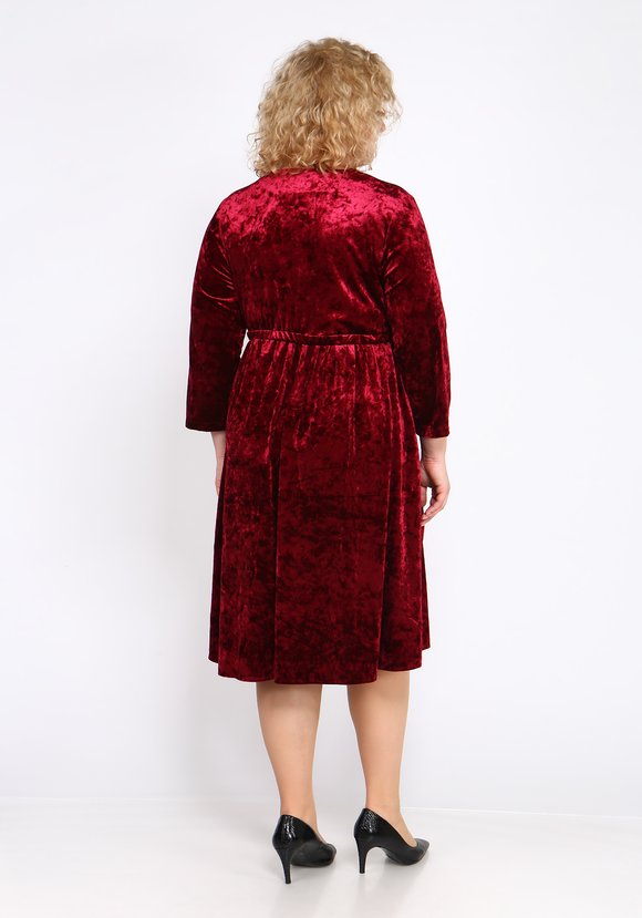 Платье из мраморного велюра шир.  580, рис. 15