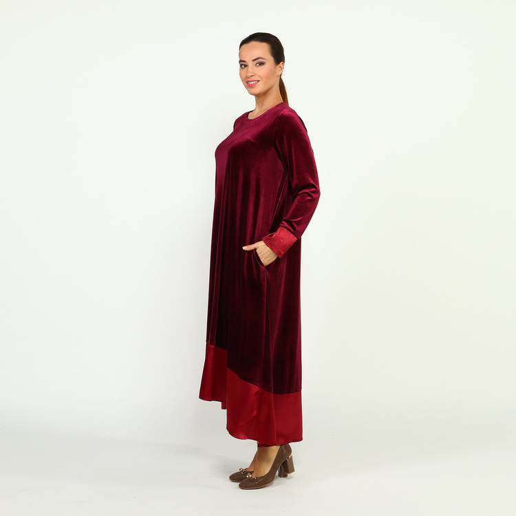 Платье-макси с длинным рукавом шир.  750, рис. 13