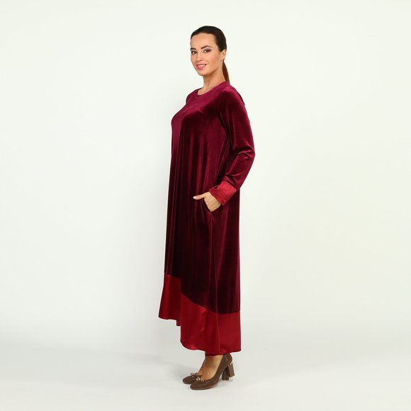 Платье-макси с длинным рукавом шир.  580, рис. 13