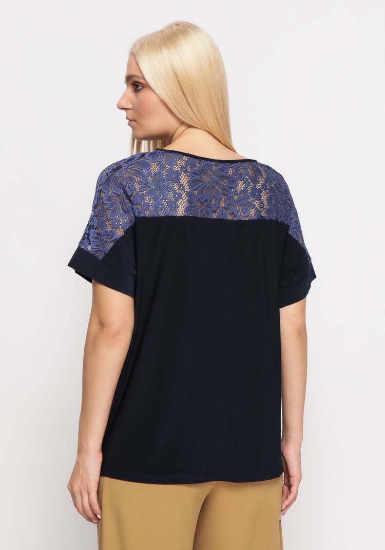 Блуза   с  кружевом шир.  750, рис. 3