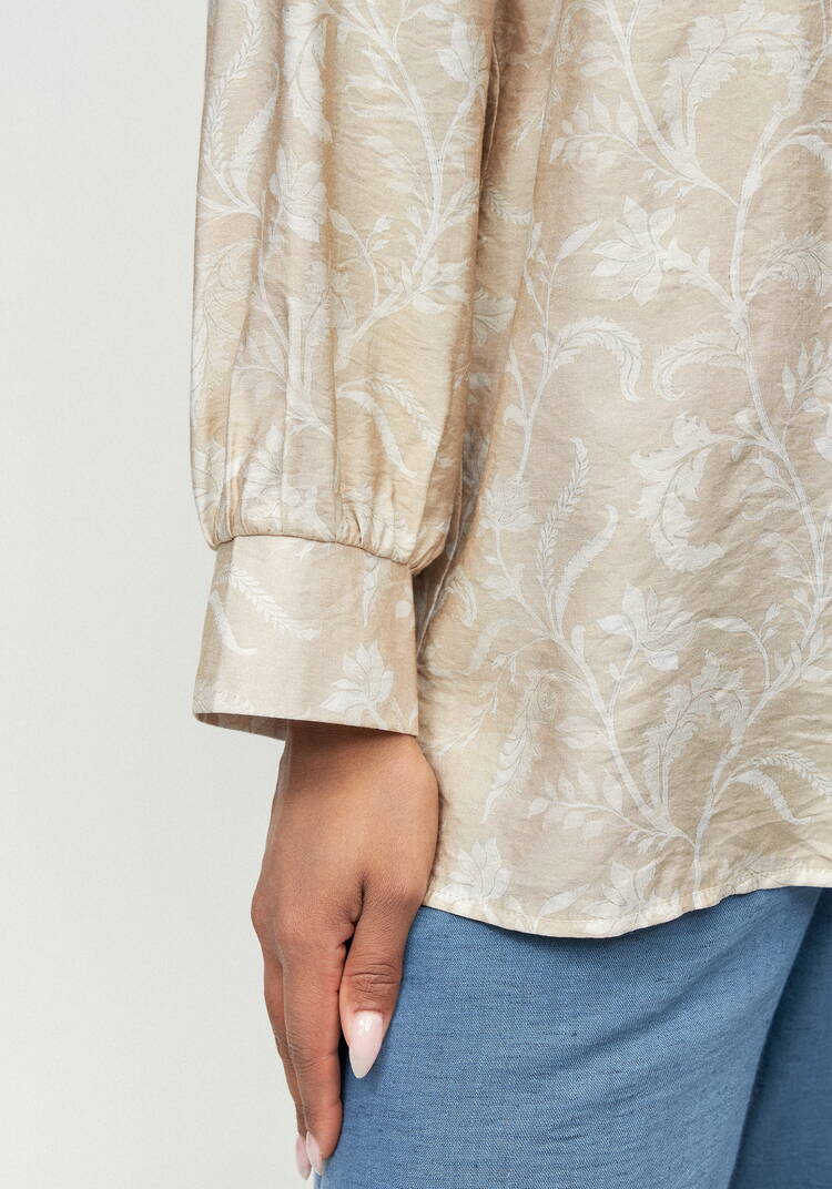 Блуза с цветочным принтом Эмилия шир.  750, рис. 13